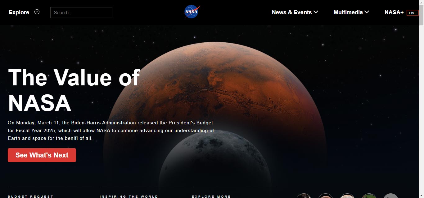 nasa website